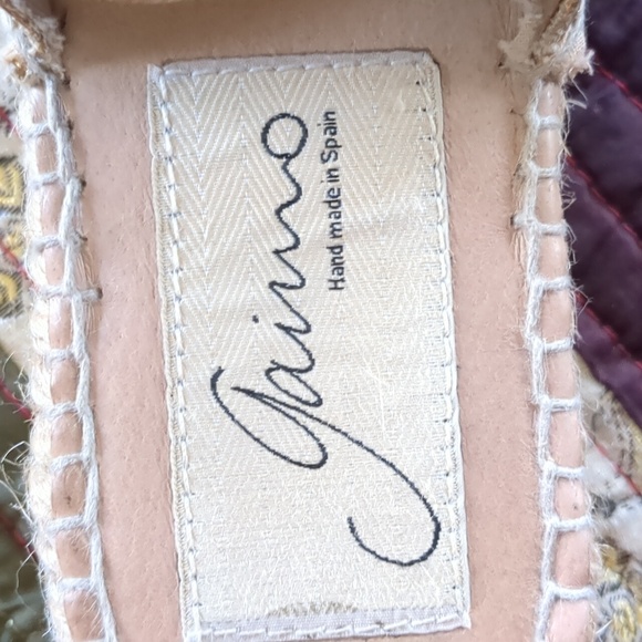 SAMANTHA GAIMO* espadrille slide imported from Spain oversized bow gold - Picture 8 of 13